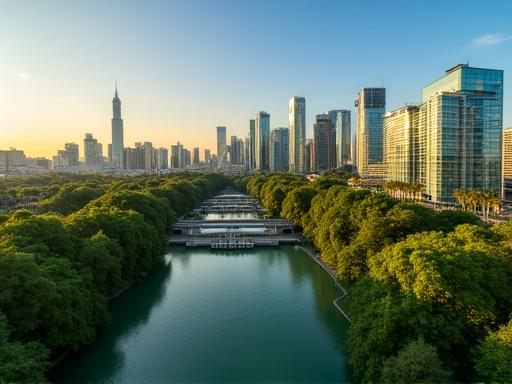 Luftaufnahme der Wiener Innenstadt nahe dem Prater